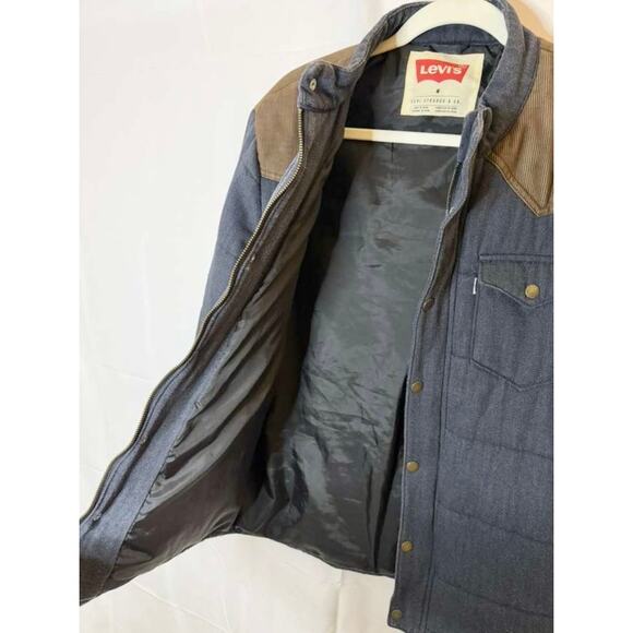 Levi's Barstow Puff Jacket Men's Medium in Grey - Picture 8 of 11